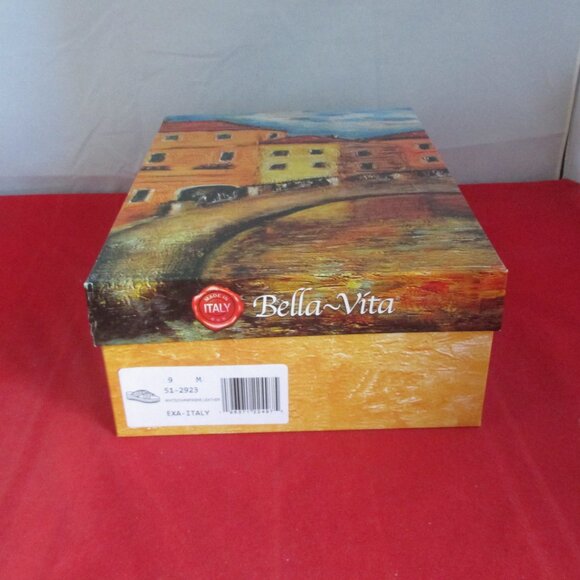 BELLA VITA Exa-Italy Slide Sandals $115 - US Size 9 - White / Champagne #994 - Picture 9 of 10